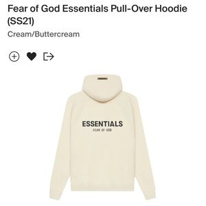 FEAR OF GOD ESSENTIALS PULL-OVER HOODIE